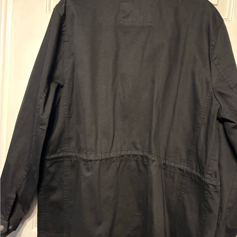 Levi's Black Jean Jacket With Buttoned Pockets - image 2